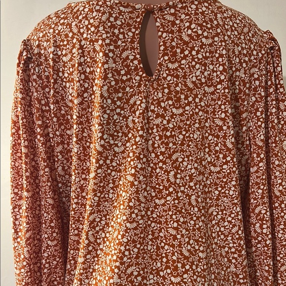 Adrianna Papell Stretch Plus Floral Print Tunic Top Blouse Women's Size 1X  NWT - Picture 10 of 14